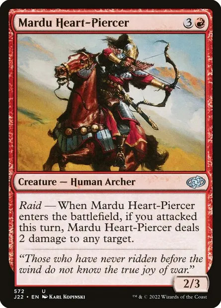 Mardu Heart-Piercer, Magic card J22 572 — Jumpstart 2022 set