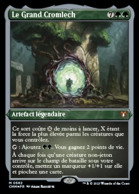 Le Grand Cromlech, carte Magic CMM 562 — extension Commander Masters