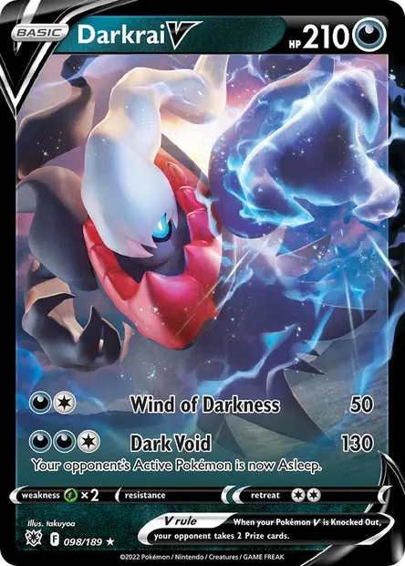 Darkrai V, Pokémon card ASR 098 — Astral Radiance set