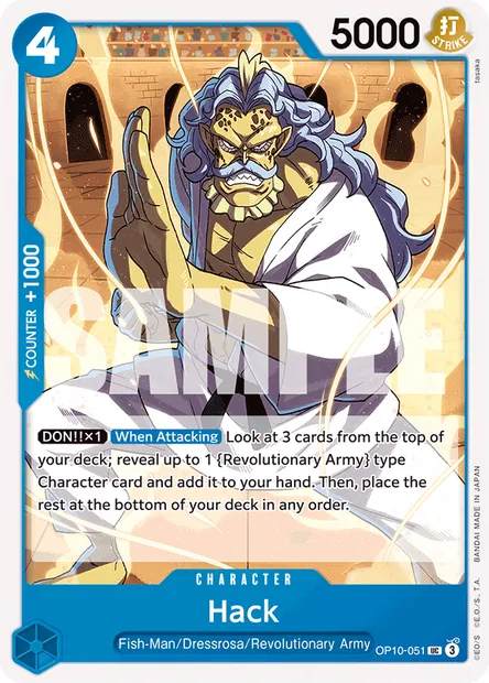 Hack, One Piece card OP10-051 — ROYAL BLOOD set