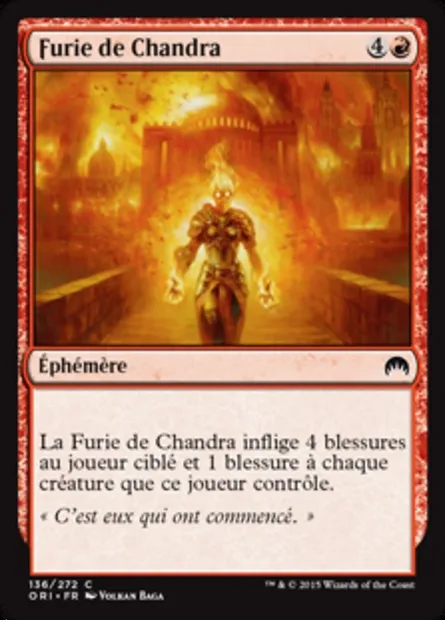 Furie de Chandra, carte Magic ORI 136 — extension Magic Origines