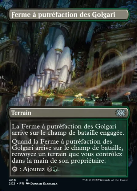 Ferme à putréfaction des Golgari, carte Magic 2X2 406 — extension Double Masters 2022