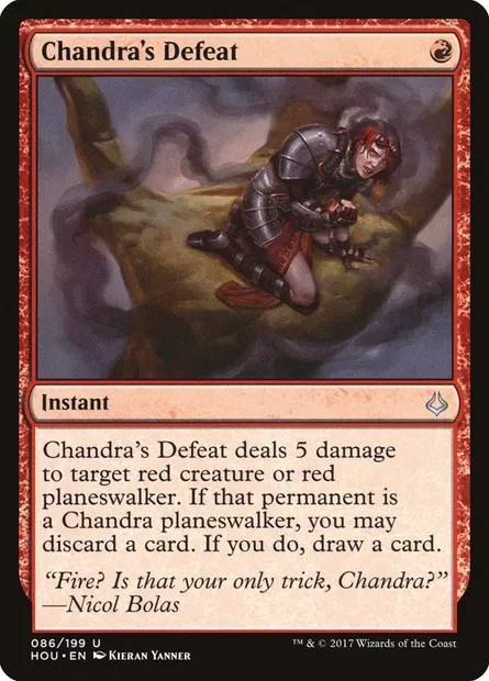 Chandra's Defeat, Magic card HOU 86 — Hour of Devastation set