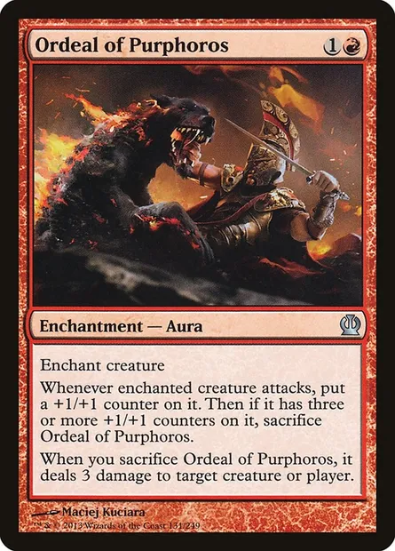 Ordeal of Purphoros, Magic card THS 131 — Theros set