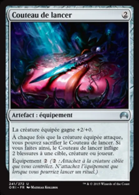 Couteau de lancer, carte Magic ORI 241 — extension Magic Origines