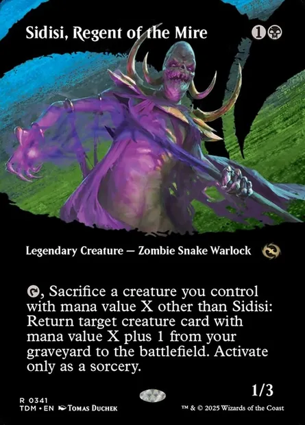Sidisi, Regent of the Mire, Magic card TDM 341 — Tarkir: Dragonstorm set