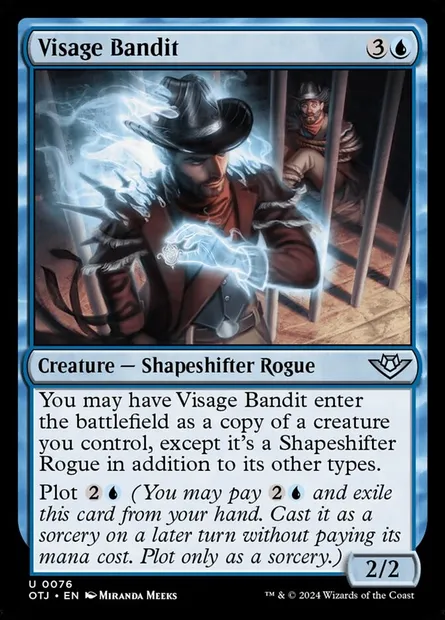 Visage Bandit, Magic card OTJ 76 — Outlaws of Thunder Junction set