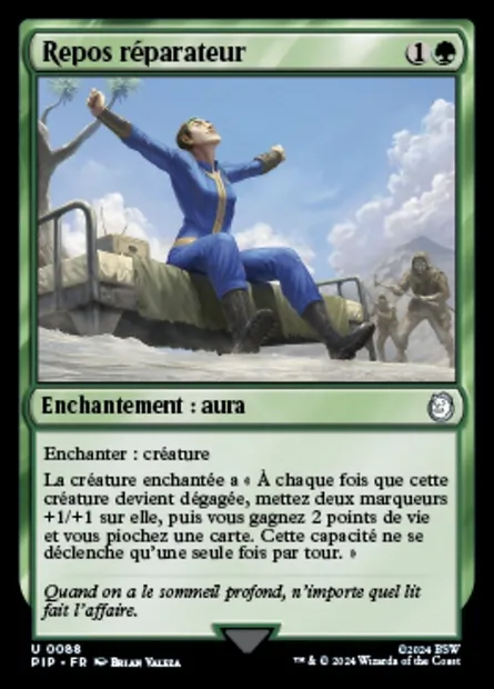 Repos réparateur, carte Magic PIP 88 — extension Fallout
