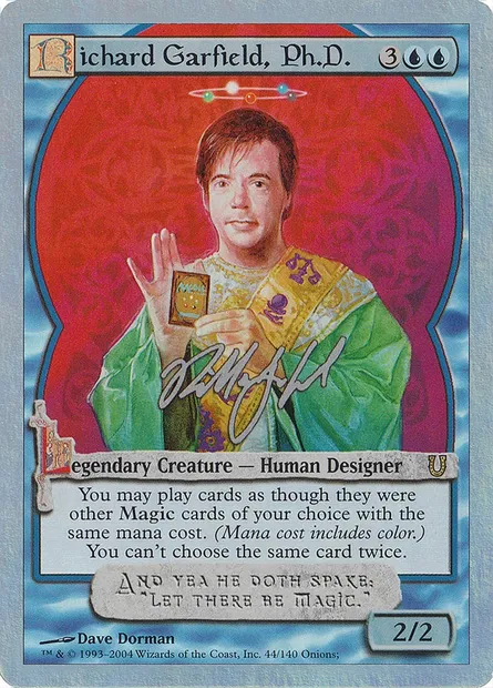 Richard Garfield, Ph.D., carte Magic UNH 44★ — extension Unhinged