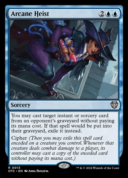 Arcane Heist, Magic card OTC 13 — Outlaws of Thunder Junction Commander set