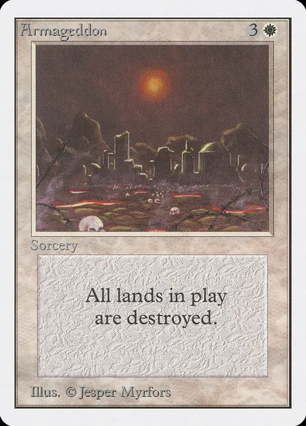 Armageddon, Magic card 2ED 2 — Unlimited Edition set
