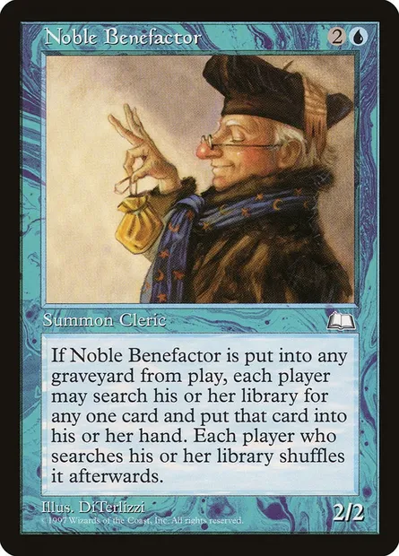 Noble Benefactor, Magic card WTH 44 — Weatherlight set