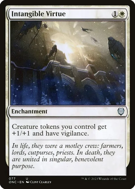 Intangible Virtue, Magic card ONC 77 — Phyrexia: All Will Be One Commander set