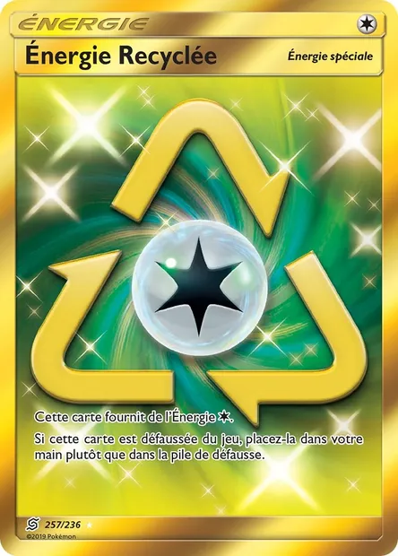 Énergie Recyclée, carte Pokémon UNM 257 — extension Harmonie des Esprits