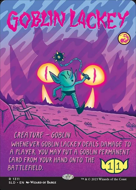 Larbin gobelin, carte Magic SLD 1311 — extension Secret Lair Drop