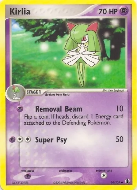 Kirlia, carte Pokémon EXBS 034 — extension EX Battle Stadium