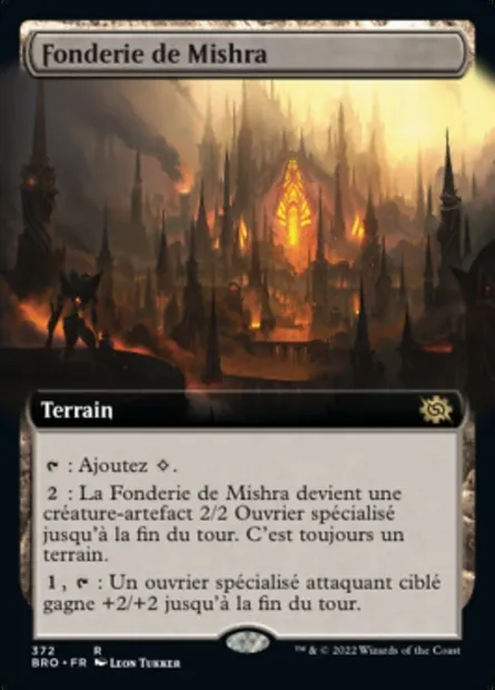 Fonderie de Mishra, carte Magic BRO 372 — extension La Guerre Fratricide