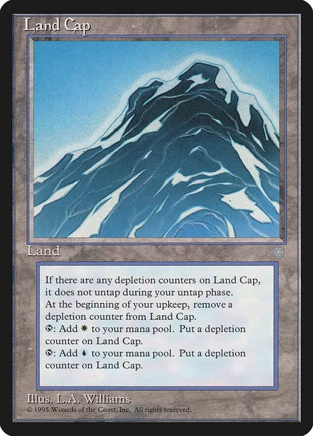 Land Cap, Magic card ICE 357 — Ice Age set