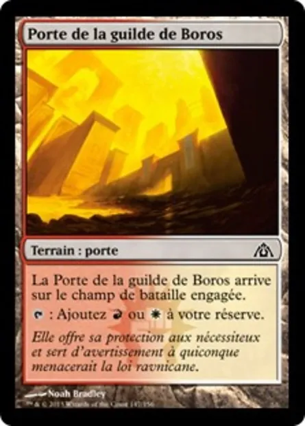 Porte de la guilde de Boros, carte Magic DGM 147 — extension Le labyrinthe du dragon