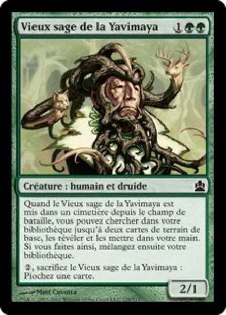 Vieux sage de la Yavimaya, carte Magic CMD 179 — extension Commander 2011