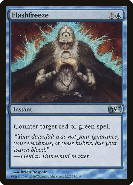 Flashfreeze, Magic card M10 53 — Magic 2010 set
