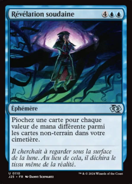 Révélation soudaine, carte Magic J25 110 — extension Foundations Jumpstart