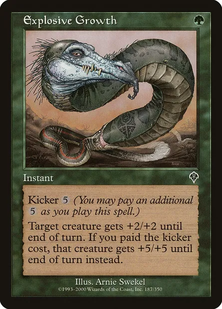 Explosive Growth, Magic card INV 187 — Invasion set