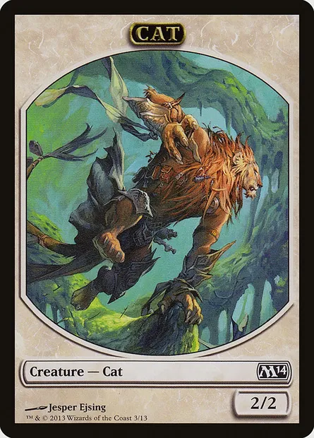 Cat, carte Magic TM14 3 — extension Magic 2014 Tokens