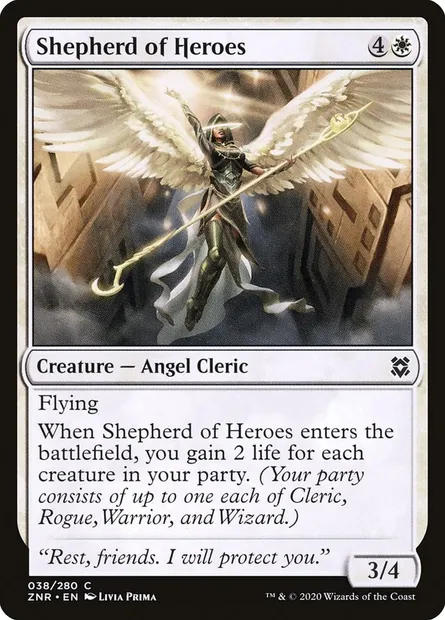Shepherd of Heroes, Magic card ZNR 38 — Zendikar Rising set