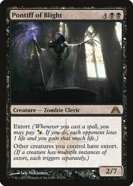 Pontiff of Blight, Magic card DGM 27 — Dragon's Maze set