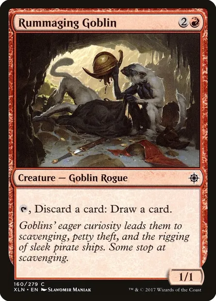 Rummaging Goblin, Magic card XLN 160 — Ixalan set