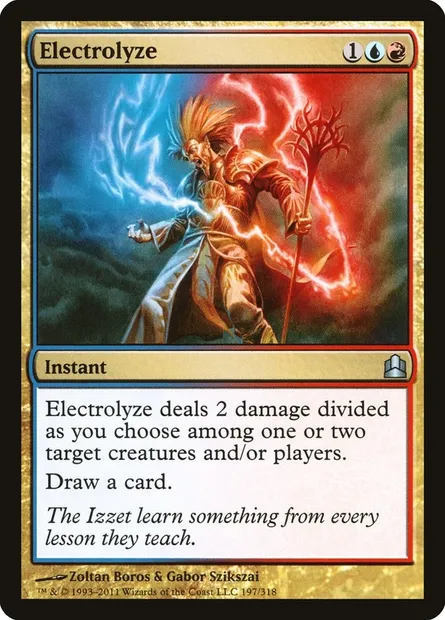 Electrolyze, Magic card CMD 197 — Commander 2011 set