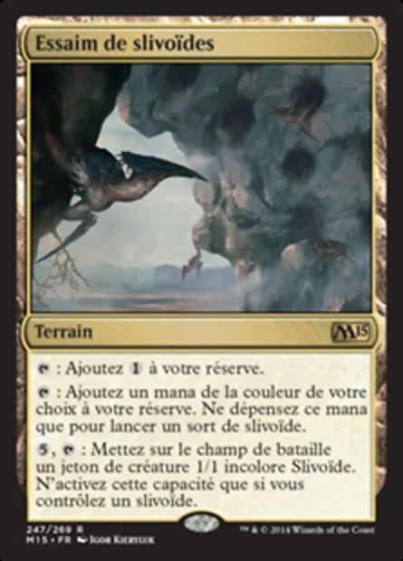 Essaim de slivoïdes, carte Magic M15 247 — extension Magic 2015