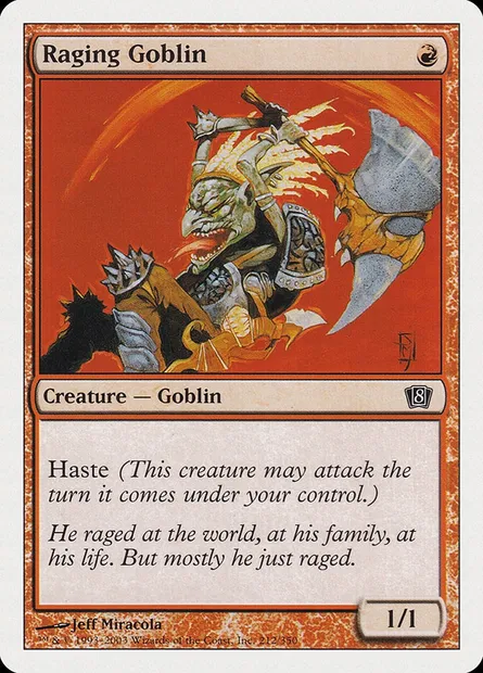 Gobelin enragé, carte Magic 8ED 212 — extension Huitième Edition