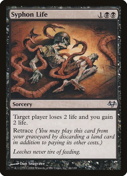 Syphon Life, Magic card EVE 46 — Eventide set