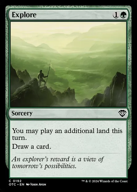 Explore, Magic card OTC 192 — Outlaws of Thunder Junction Commander set