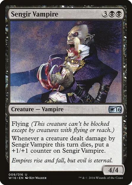 Sengir Vampire, Magic card W16 9 — Welcome Deck 2016 set