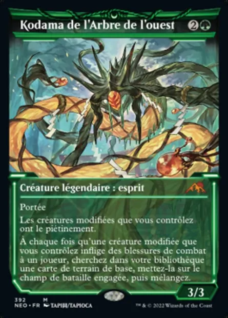 Kodama de l'Arbre de l'ouest, carte Magic NEO 392 — extension Kamigawa: La Dynastie Néon
