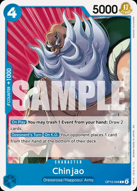 Chinjao, One Piece card OP15-048 — ADVENTURE ON KAMI’S ISLAND set