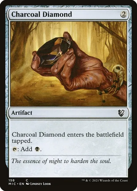Charcoal Diamond, Magic card MIC 158 — Midnight Hunt Commander set