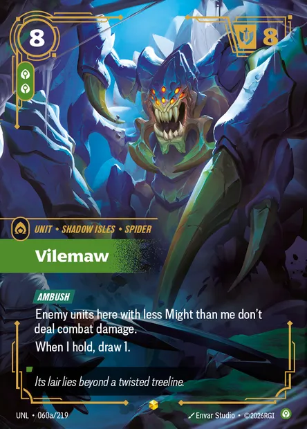 Vilemaw, carte Riftbound UNL 060a — extension Unleashed