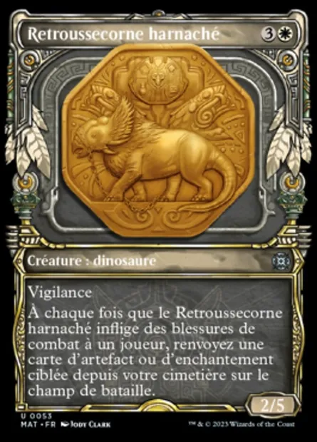Retroussecorne harnaché, carte Magic MAT 53 — extension L'invasion des machines : le jour d'après