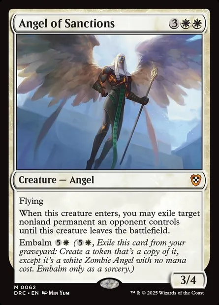 Angel of Sanctions, Magic card DRC 62 — Aetherdrift Commander set
