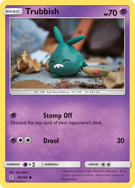 Trubbish, Pokémon card GRI 50 — Guardians Rising set