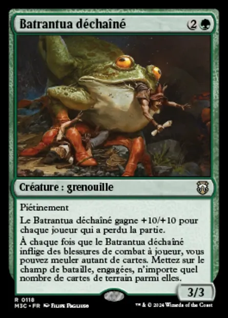 Batrantua déchaîné, carte Magic M3C 118 — extension Modern Horizons 3 Commander