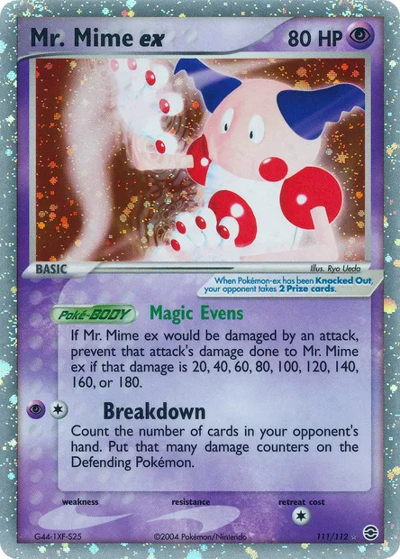 Mr. Mime ex, Pokémon card RG 111 — FireRed & LeafGreen set