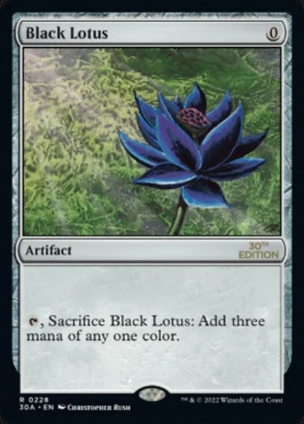 Black Lotus, Magic card 30A 228 — 30th Anniversary Edition set