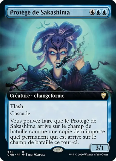 Protégé de Sakashima, carte Magic CMR 641 — extension Commander Legends