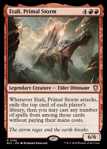 Etali, Primal Storm, Magic card BLC 196 — Bloomburrow Commander set