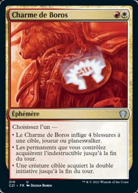 Charme de Boros, carte Magic C21 210 — extension Commander 2021